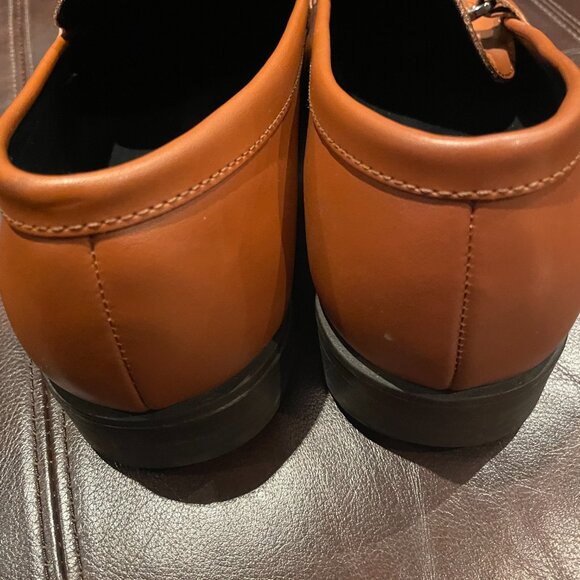 Nordstrom Rack Men’s Tan Leather Slip On Shoes Size 12 - Picture 4 of 6